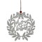 Northlight 8" White "Merry Christmas" Wreath Cutout Hanging Ornament